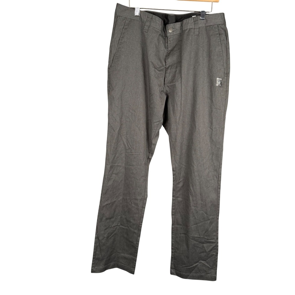 Volcom Frickin Modern Fit Plus Stretch Pants Mens 36 Charcoal Gray A1101900
